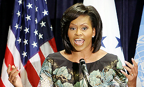 Message of Michelle OBAMA to H.E Ambassador LECLERC Message of Michelle OBAMA to H.E Ambassador LECLERC